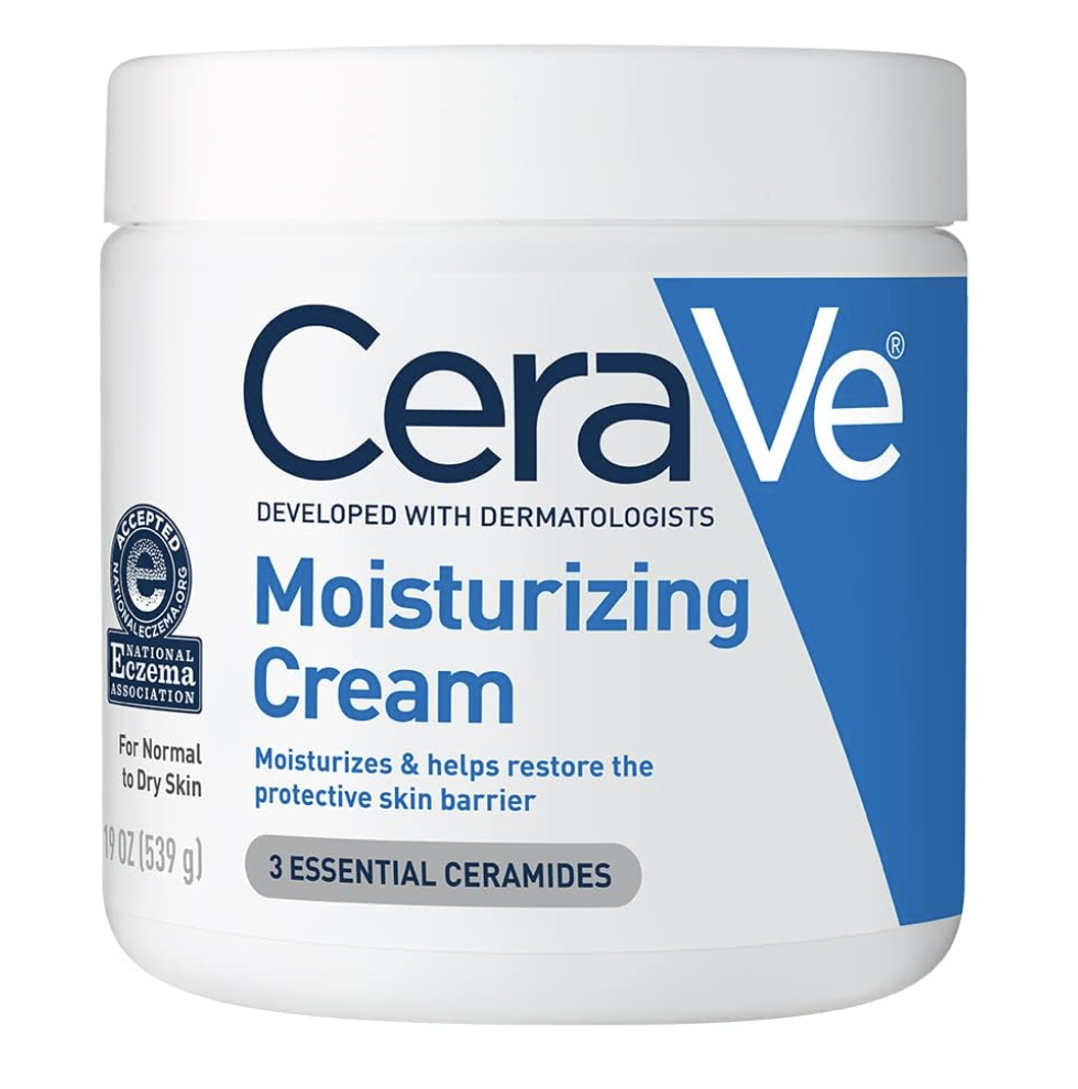 CeraVe Moisturizing Cream, Body and Face Moisturizer for Dry Skin